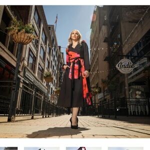 Samuel Dong Black and Red Floral Blazer